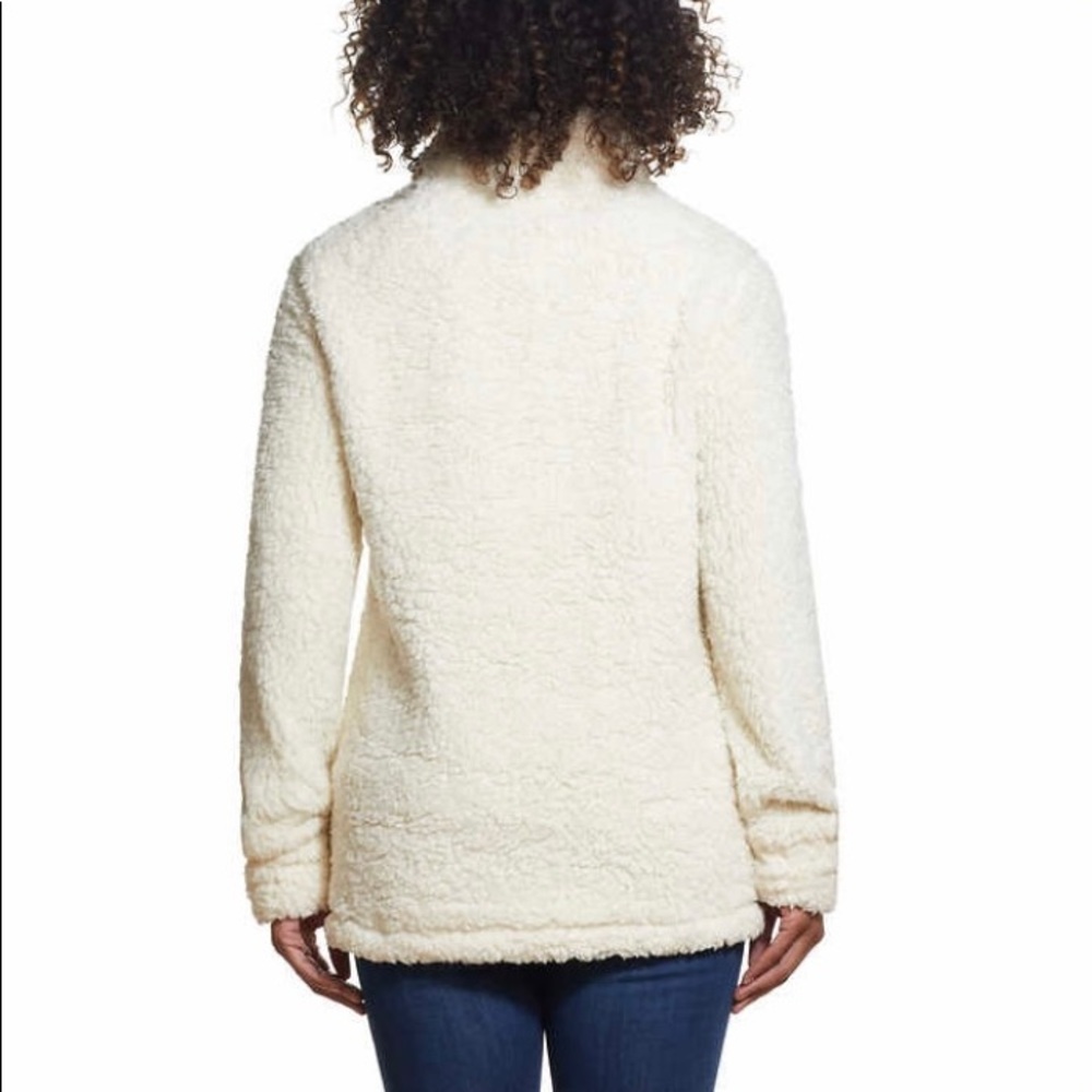 NWOT. Weatherproof Vintage Cream Sherpa Size Small - Picture 2 of 7
